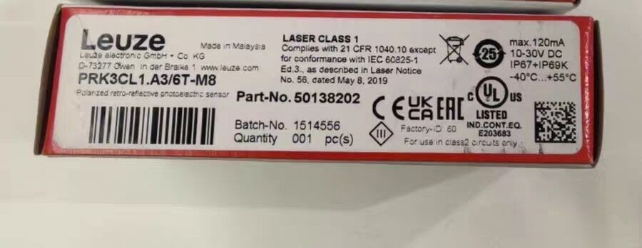 1PCS NEW IN BOX LEUZE Sensors PRK3CL1.A3/6T-M8 50138202 Free delivery