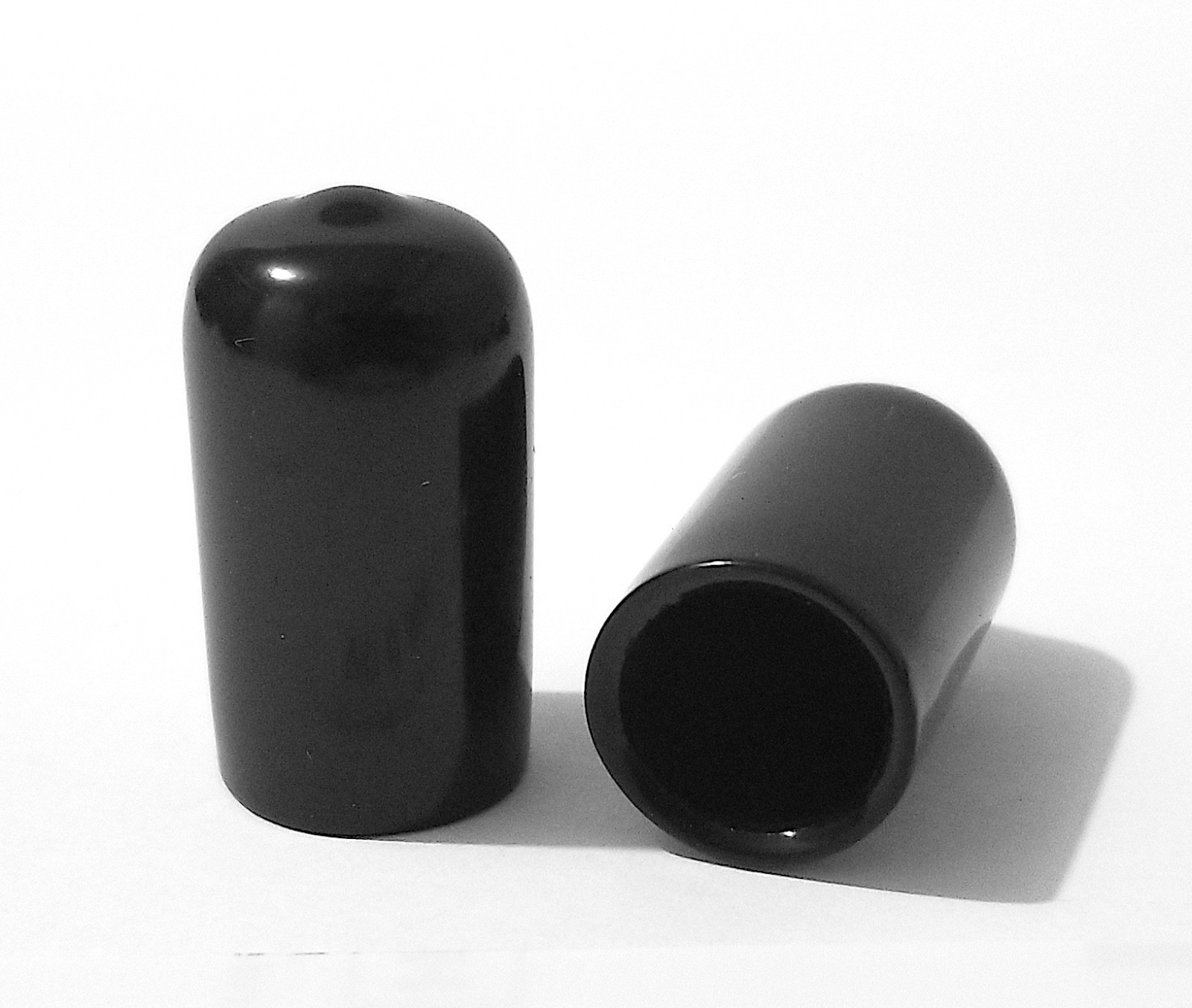 0.500″ 1/2″ Black Vinyl Rubber Flexible Round Tube Tubing Pipe End Cover Caps