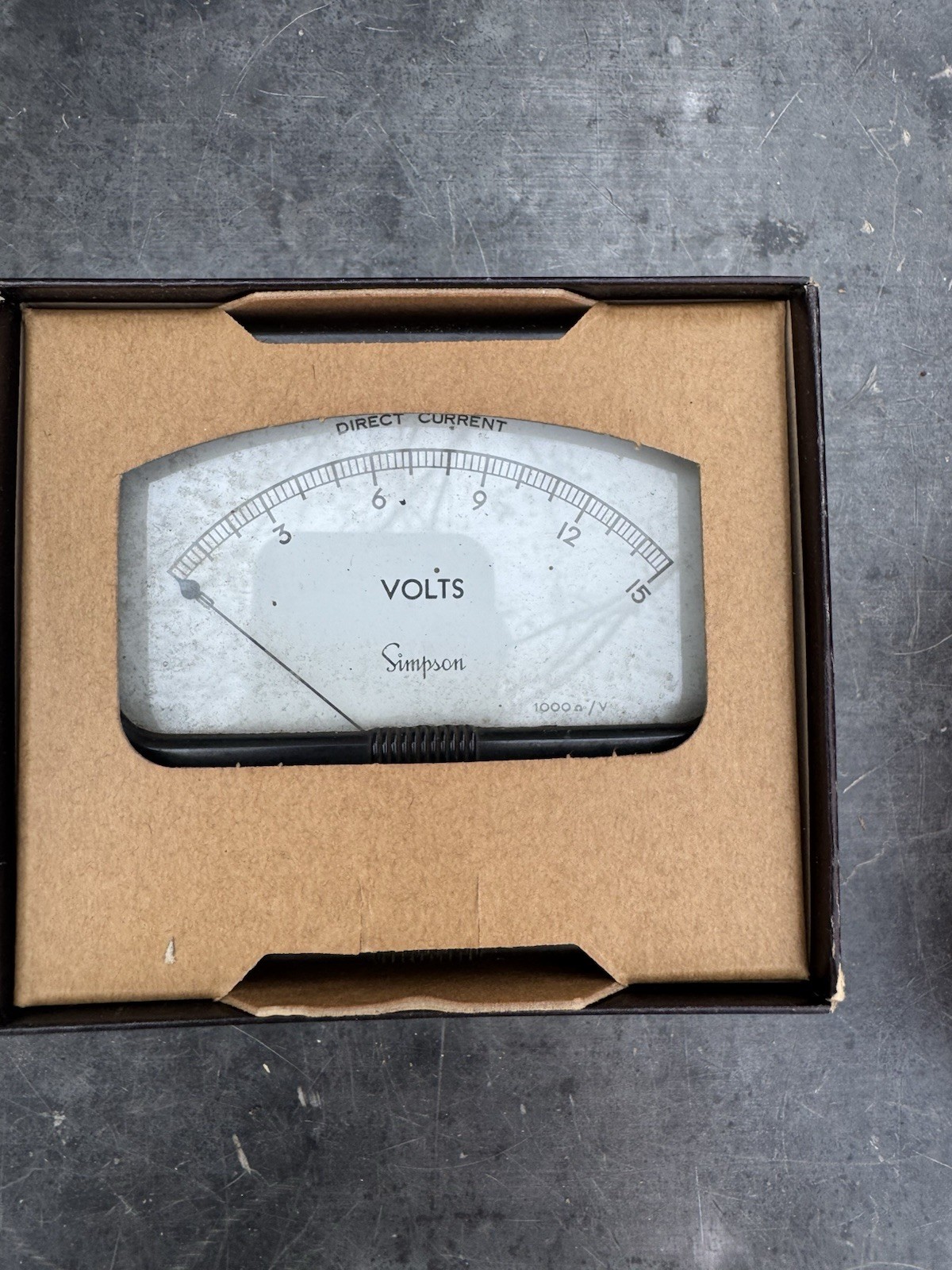 Vintage Simpson Model 29 0-15 DC Amps New In Box
