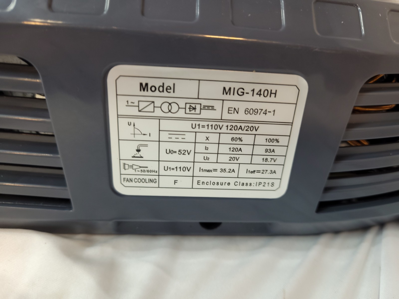 Handheld Flux Core MIG Welder 110V, 140A Portable Welding Machine,Inverter Wire