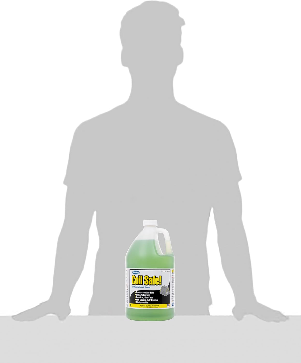 Coil Safe, External Neutral Ph, Non-Toxic, Self-Rinsing Evaporator Coil Cleaner