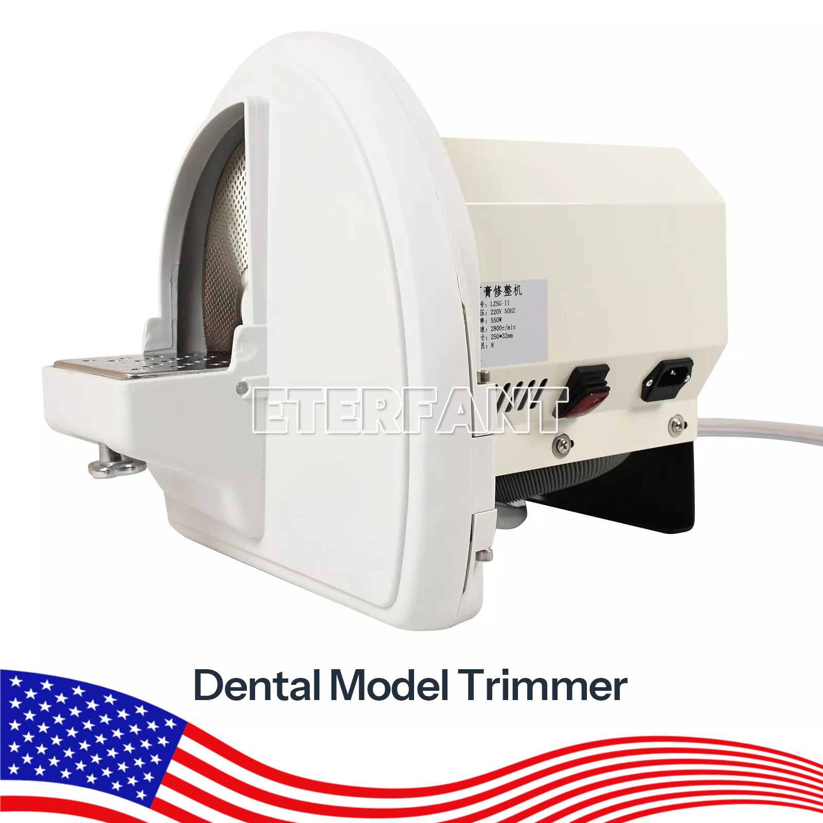 ETERFANT Plaster Model Arch Trimmer with Diamond Disc Wheel Equipment Dental Lab