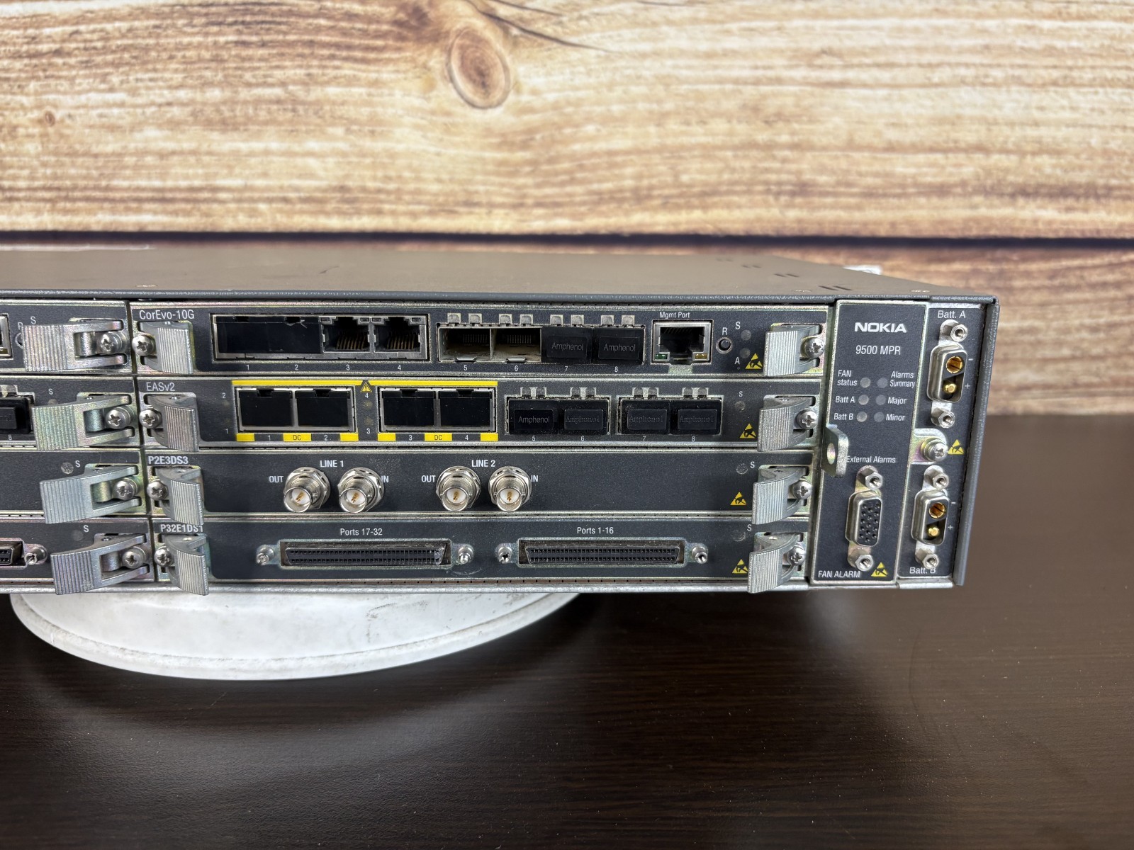 ALCATEL-LUCENT 9500 MPR (2) EASv2, (2) P32E1DS1, (2) P2E3DS3, (2) CorEvo-10G,(2)