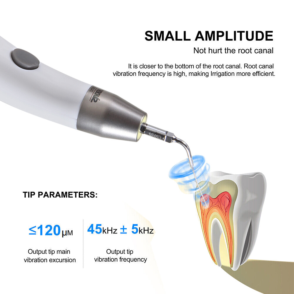 Endo Ultra Activator Dental Ultrasonic Root Canal Irrigator Handpiece 6 Tips DL