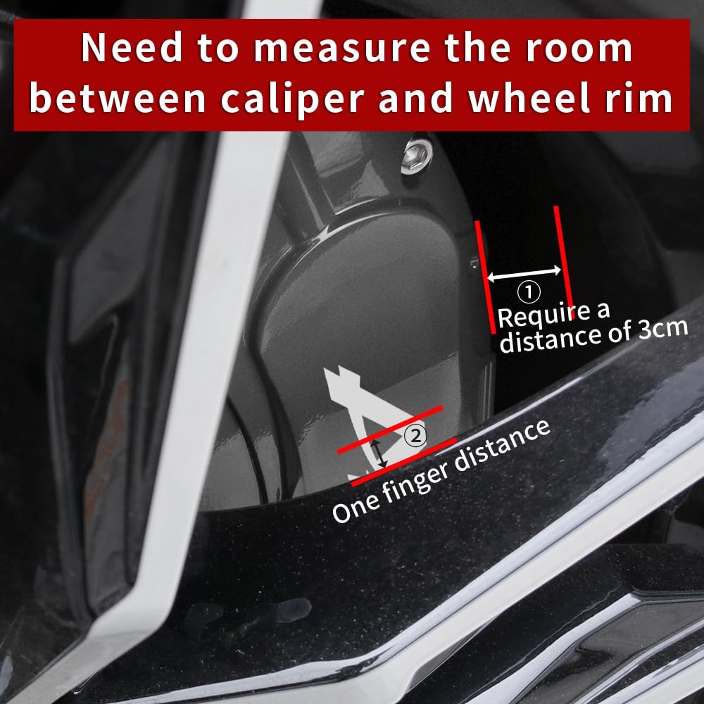 Aluminum Volcanic Grey Brake Caliper Covers White Logo 2015-2023 Mustang GT 4Pcs