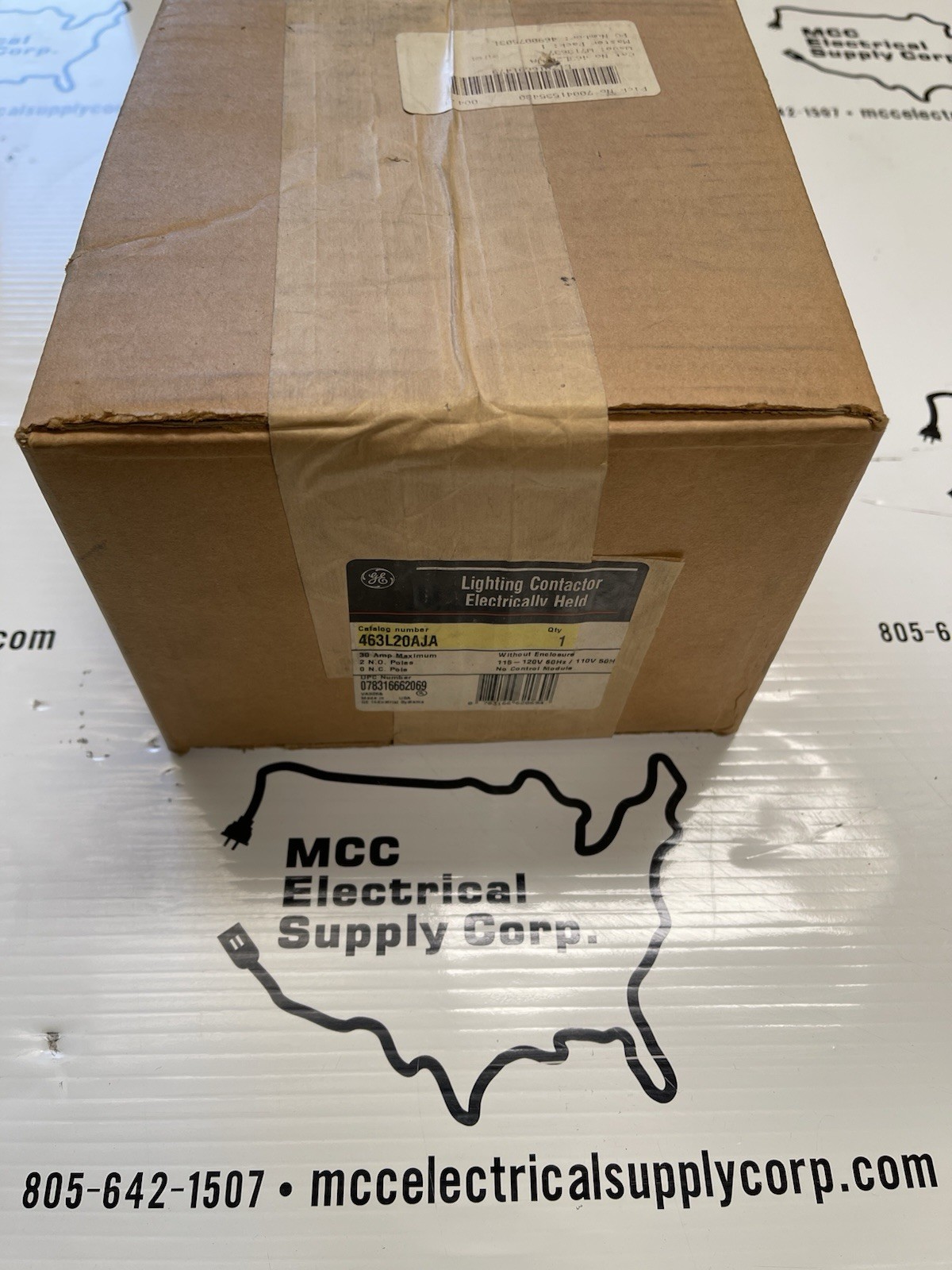 GE Lighting Contractor 463L20AJA 2 N.O. Poles New In Sealed Box