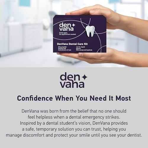 Dental Cement Kit Zinc Oxide Eugenol Temporary Tooth Repair for Crowns & Bridges