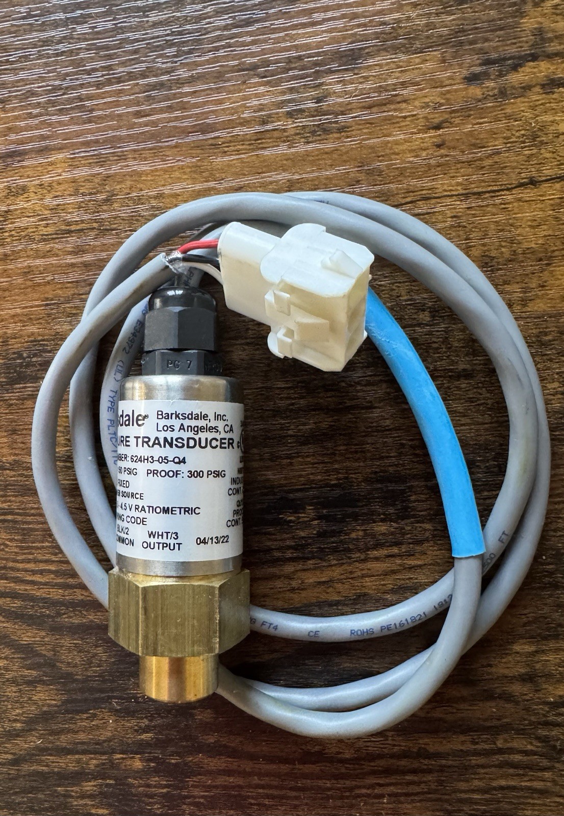 Barksdale 624H3-05-Q4 Pressure Transmitter Transducer 0-150 PSIG Trane