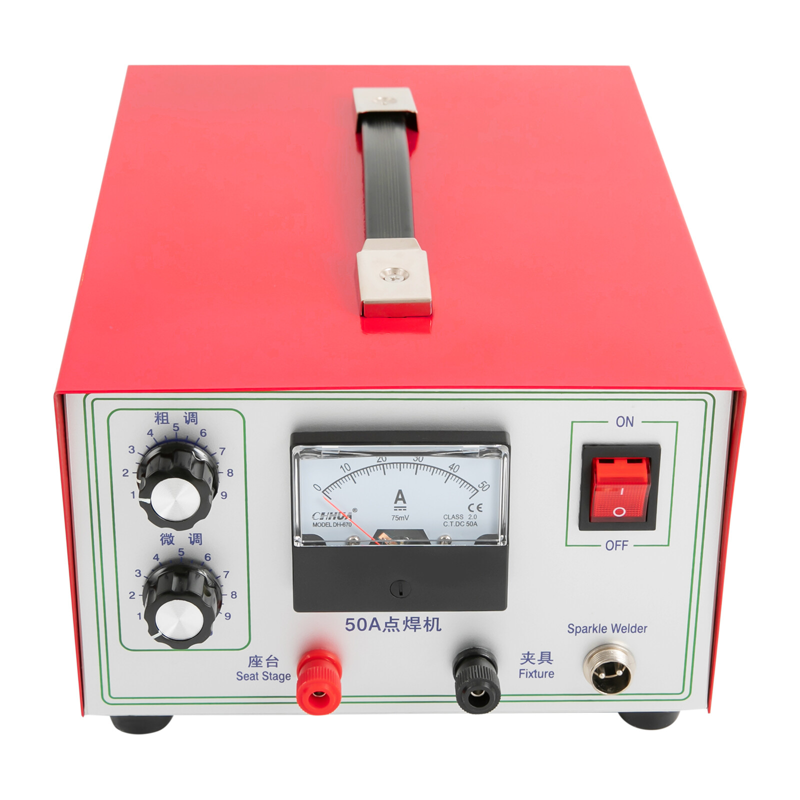 50A Countertop Jewelry Welding Machine Jewellery Spot Welder 500W 0.5-1.2mm