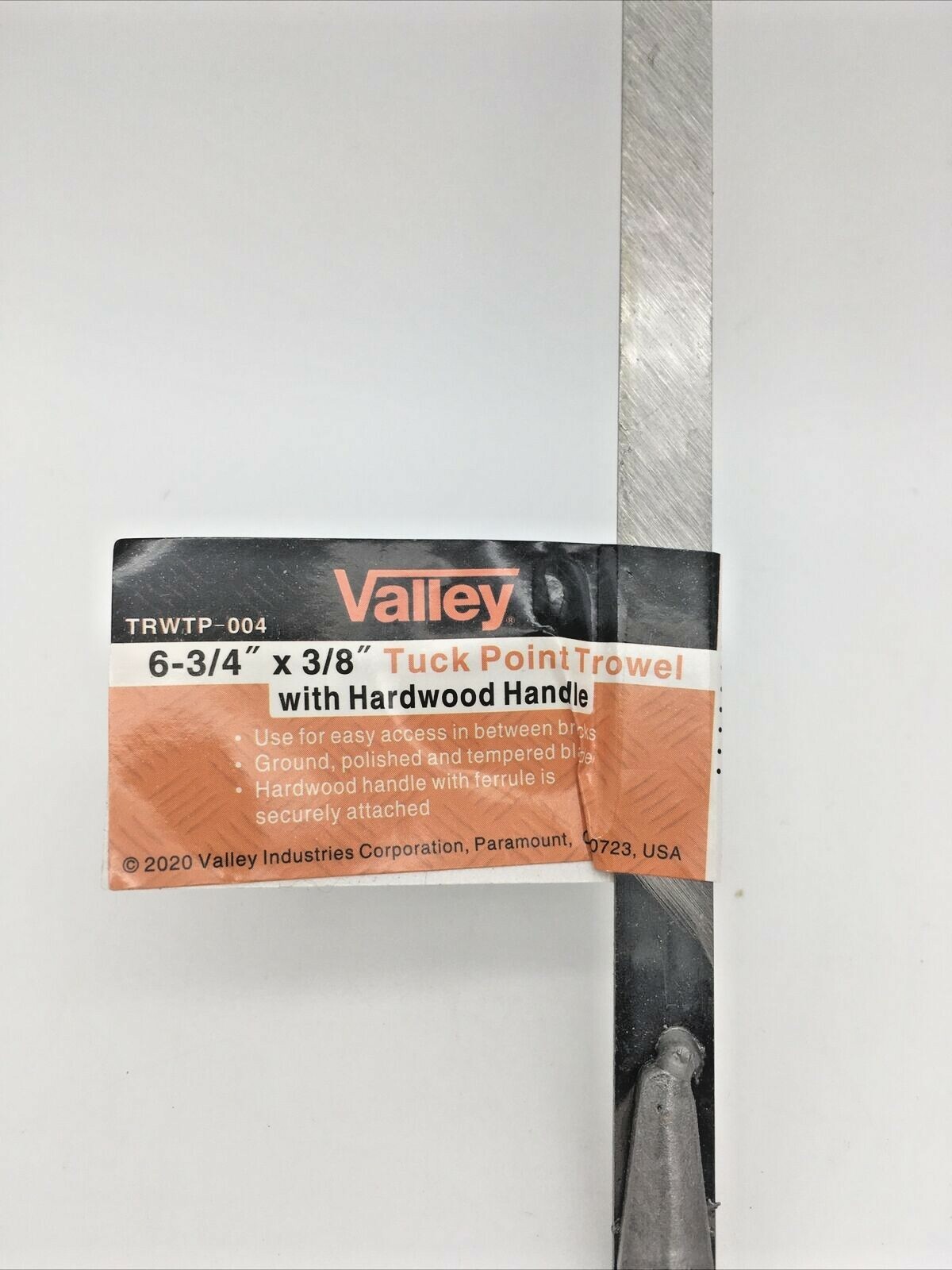 6-3/4” X 3/8″ Tuck Point Trowel W/Hardwood Handle Valley Industries