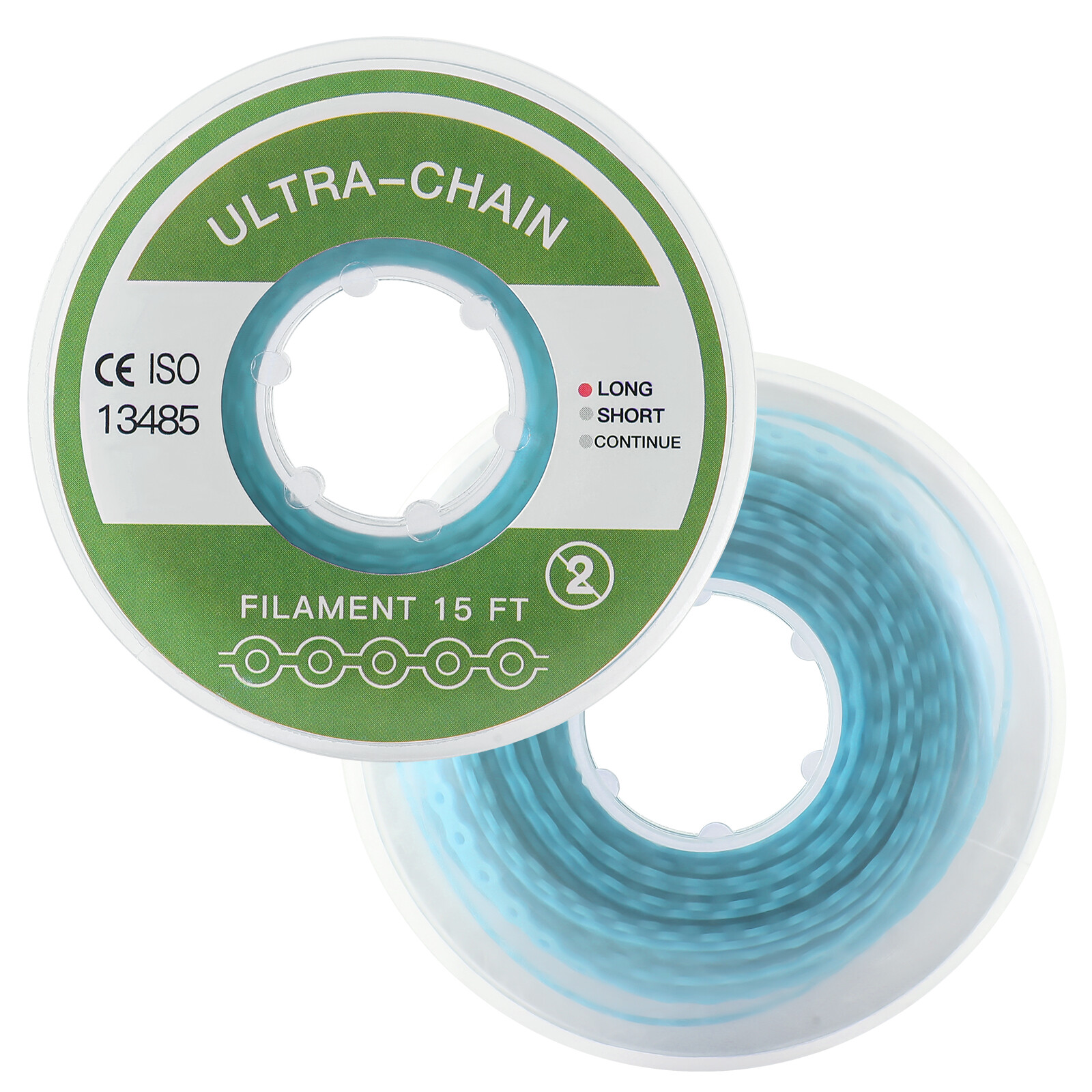 Dental Orthodontic Elastic Continue Power Chain 15ft/roll For Wire Brace