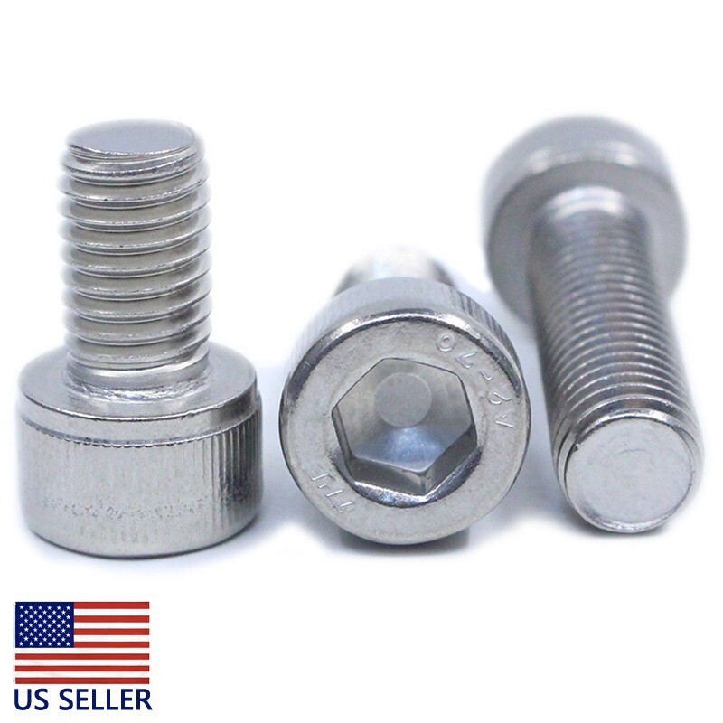3PCS New M10 X 95mm 304 Stainless Steel Allen Hex Socket Cap Head Screws DIN912
