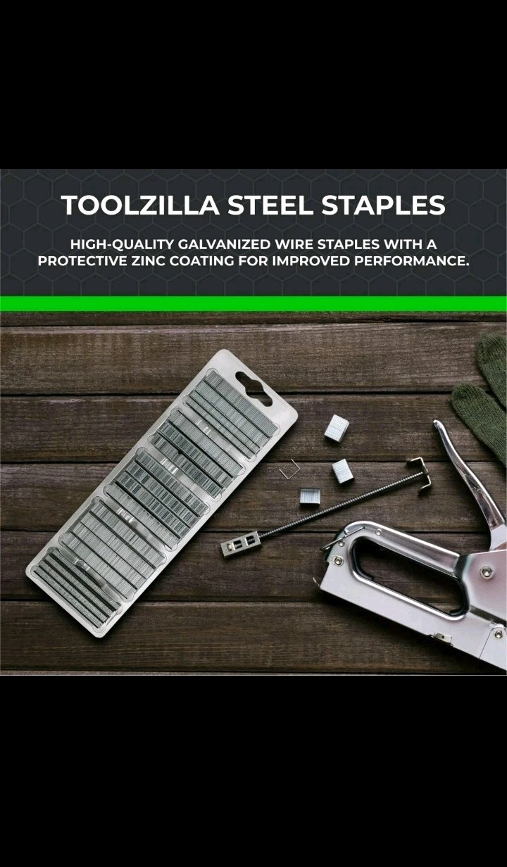 TOOLZILLA Staple Assortment Pack, 4,400 Pcs, – Works With TZ31PRO Staple Gun-NEW