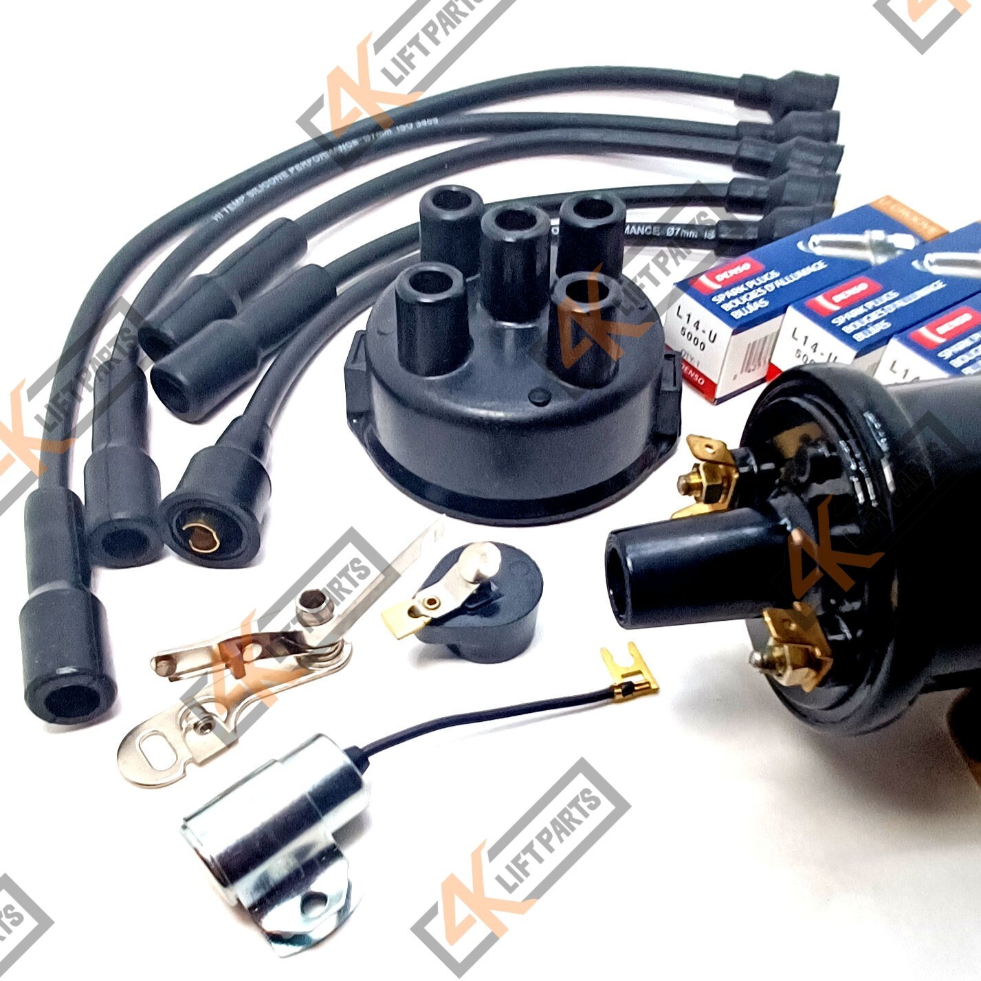 CONTINENTAL ENGINE IGNITION TUNE UP KIT EARLY F162 F163 12 VOLTS W/CLIP DOWN CAP
