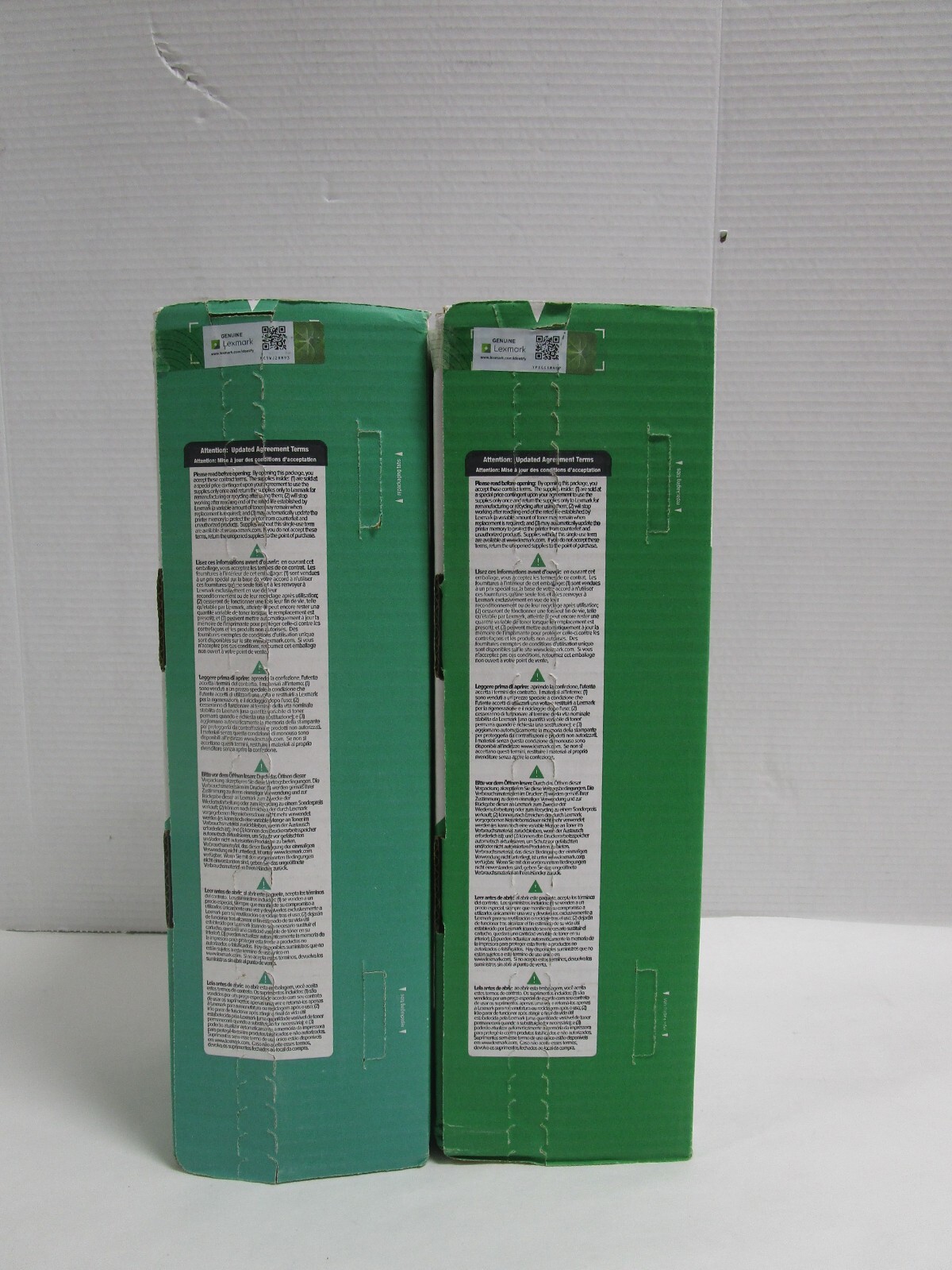 LEXMARK 20N10Y0 20N10C0 YELLOW CYAN Return Program Print Cartridge LOT OF 2 NEW