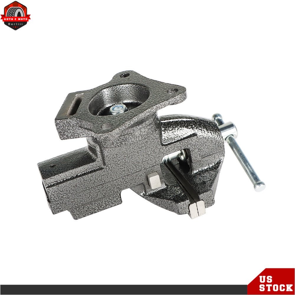 3.3In Bench Vise Adjustment Dual-purpose Heavy Duty Cast Steel with Swivel Base