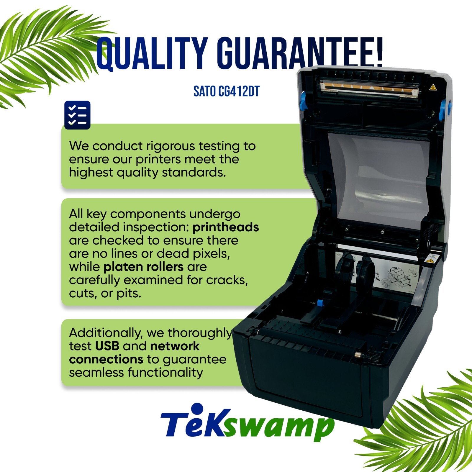SATO CG412DT Direct Thermal 4×6 Label Printer – similar to Dymo LabelWriter 4XL