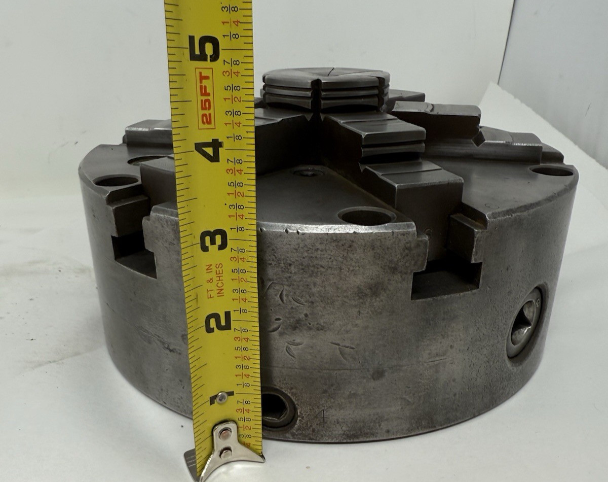 8-1/4″ BUCK 6 Jaw Lathe Chuck #4862 Made in USA – No key see details