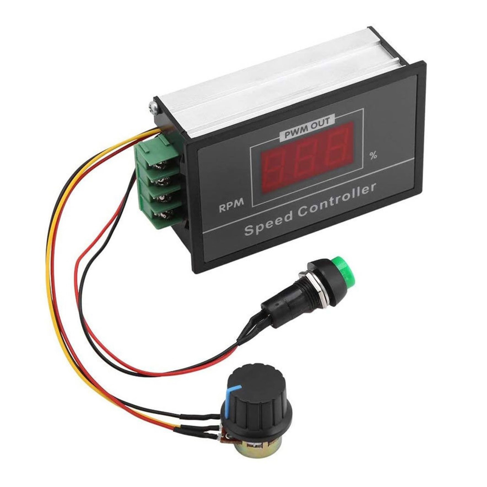 12V 24V 36V 48V 30A PWM DC Motor Speed Controller Digital Display + Switch