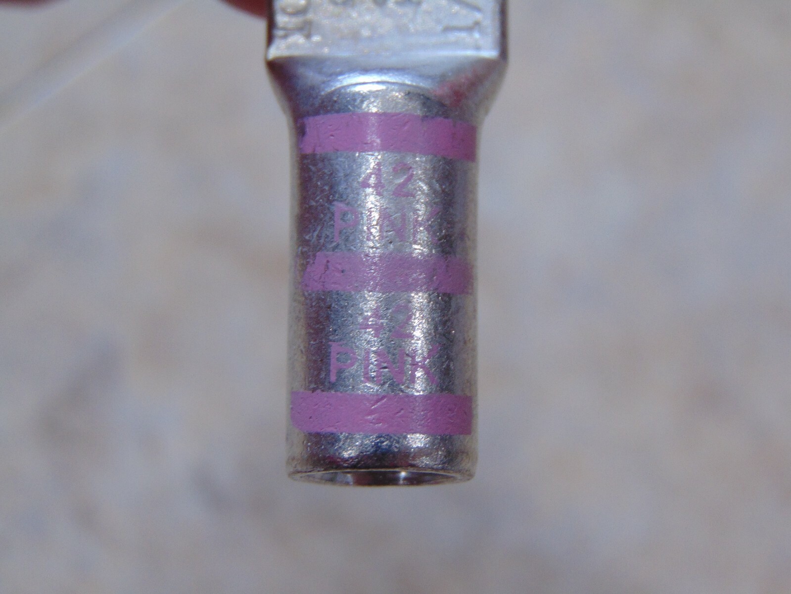THOMAS & BETTS T&B 100 N 1/0 CU CU 42 PINK DIE ELECTRIC LUG NEW (10 Pack)