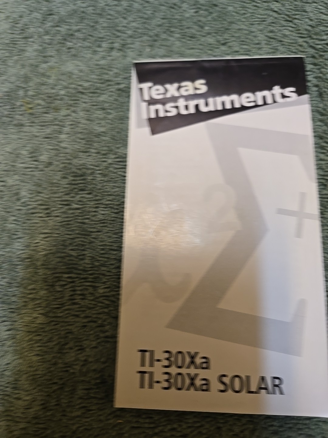 Texas Instruments TI-30xq Users Ti30xa Solar