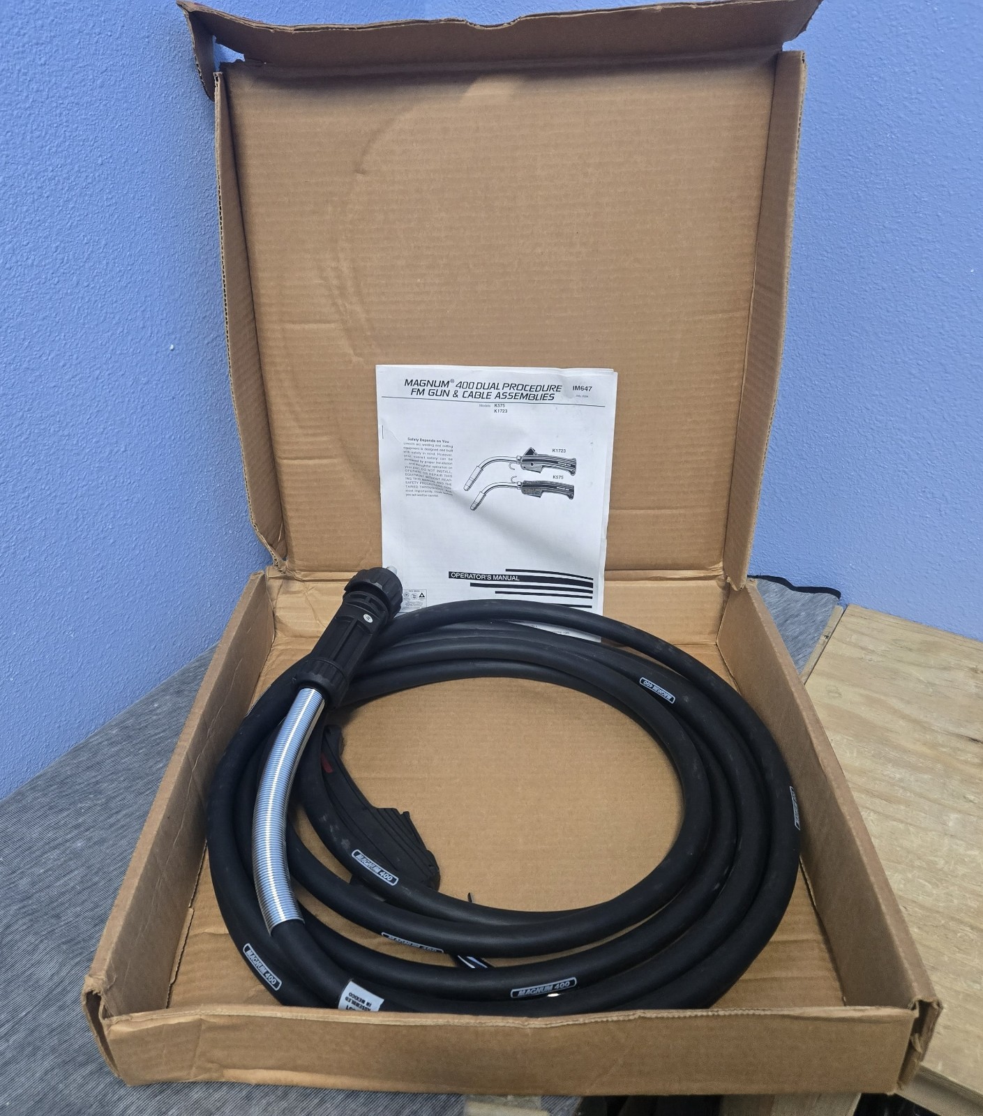 NEW LINCOLN MAGNUM 400 DP GUN CABLE FAST-MATE K1723-3 25 FT.(7.6M) (BINC001C)