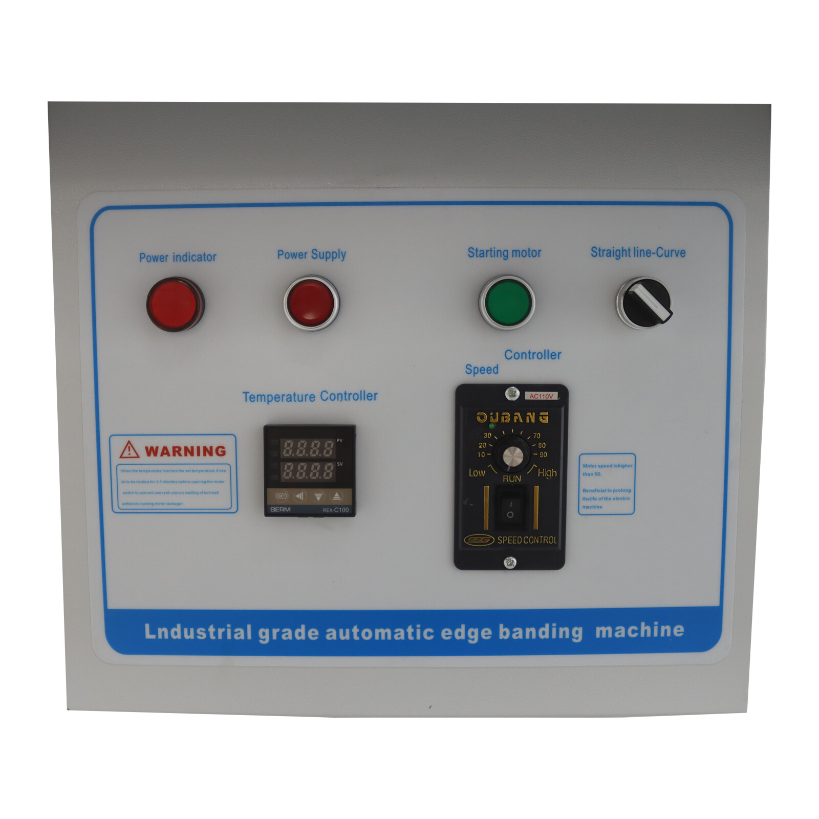 Woodworking Auto Curved&Straight Edge Banding Machine Double-sided Gluing 110V