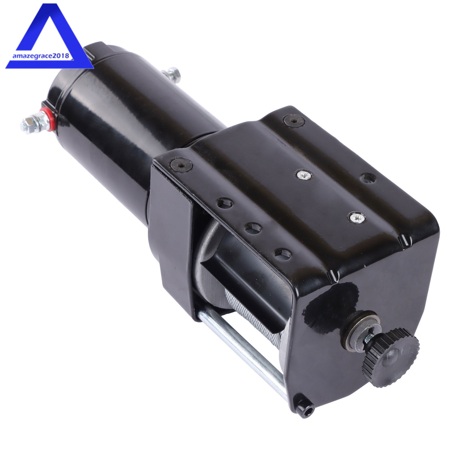 12VDC 3000LBS 1.3HP Electric Winch 32ft Synthetic Rope 2.5m Wired Remote IP55