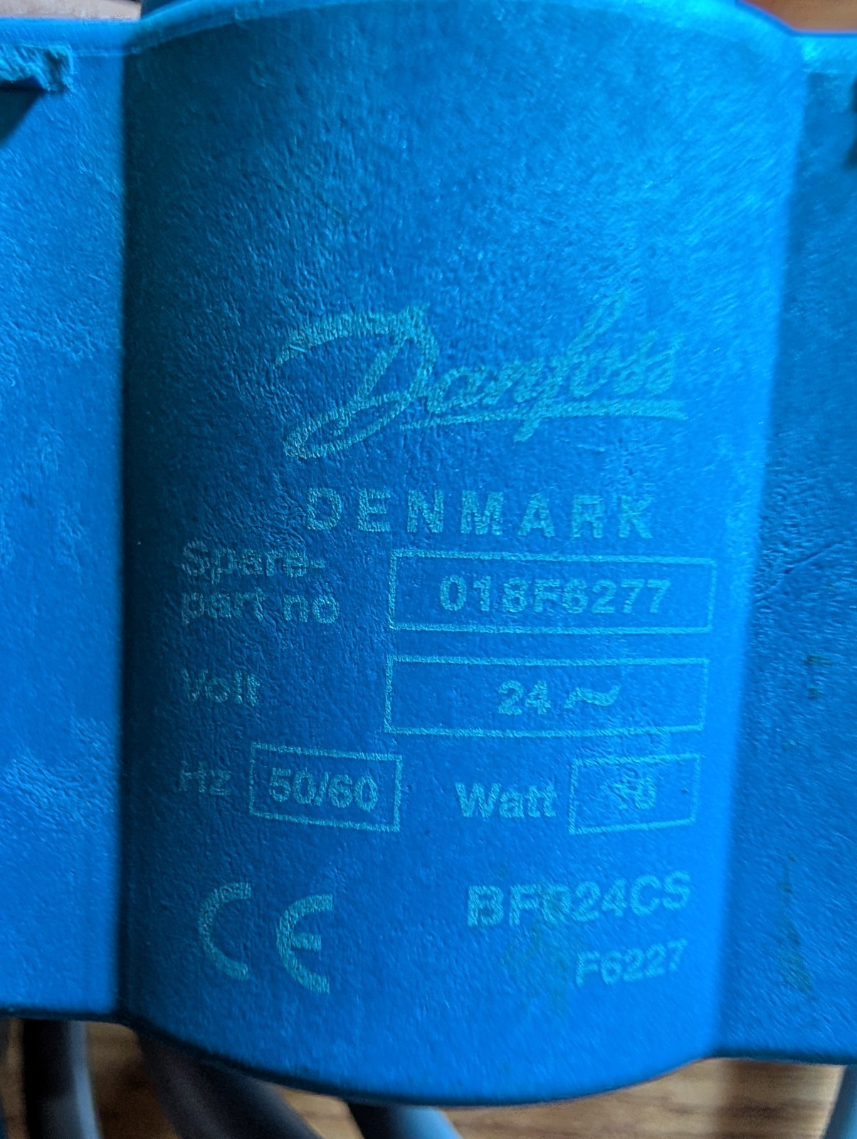 Danfoss Solenoid Coil Cable BF024CS 24V 1.5 m for K3 K3B Model
