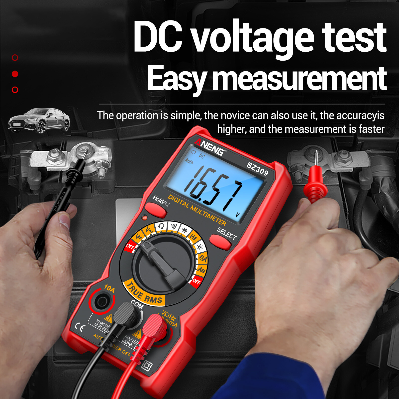 SZ309 Multimeter 1999 Count High Electrical Tester R4I4