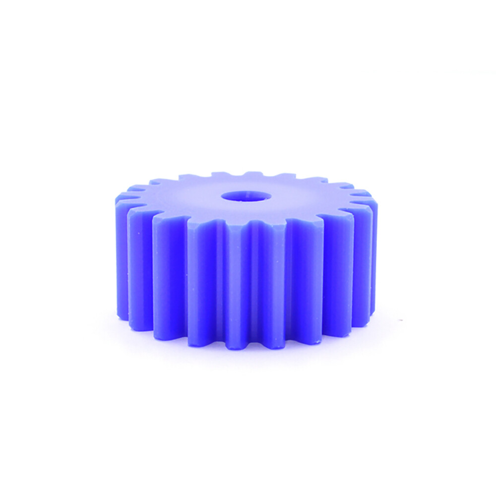 2 Modulus Blue Nylon Spur Gear, Cylinder Flat Gears 12~100 Teeth, 6/8/10mm Bore