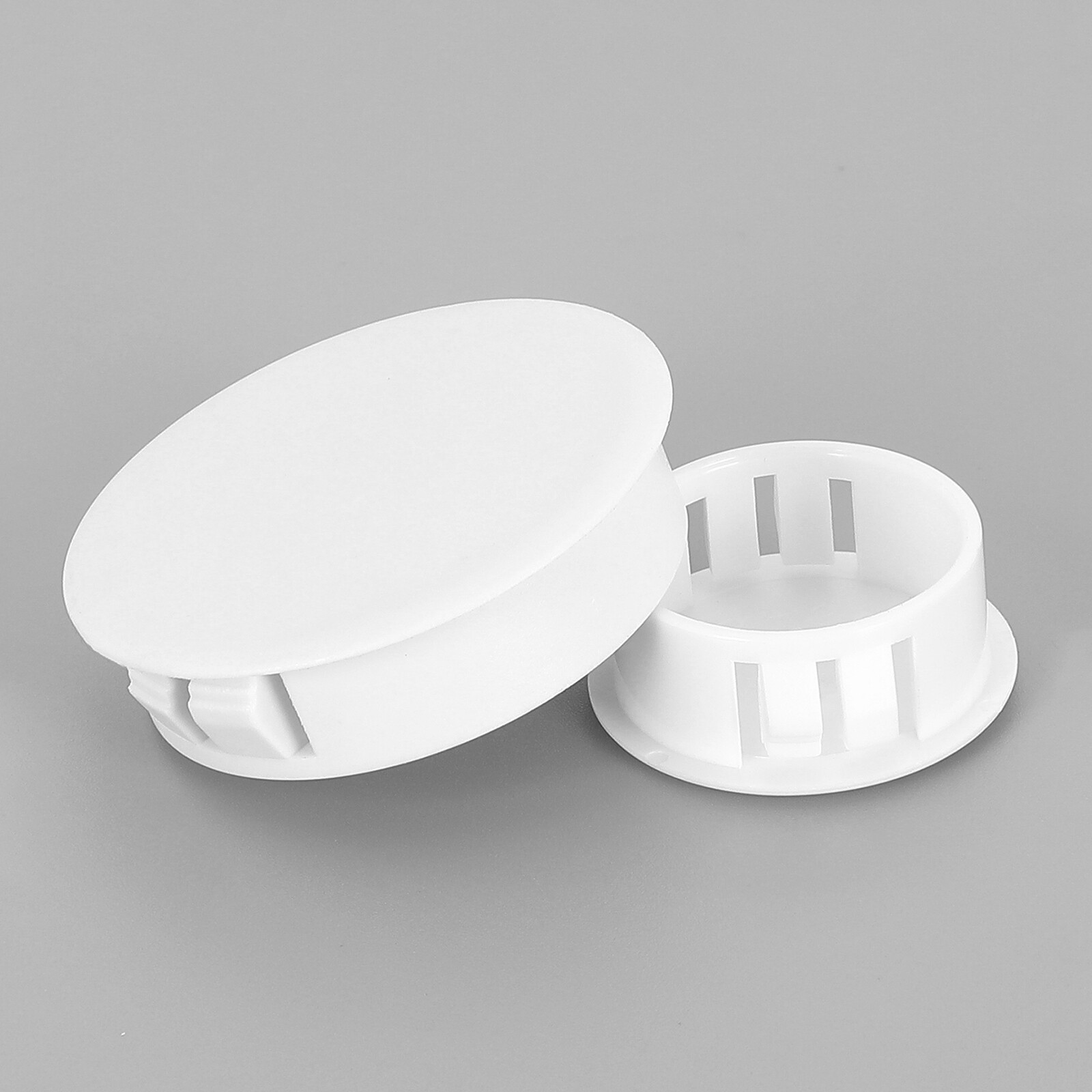Hole Plugs Round White Plastic Blanking Masking Finishing Inserts Bung End Caps