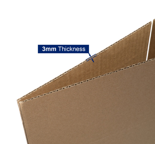 50pcs 8 «x 8″ X 8 » Thick 3mm Corrugated Cardboard Box in Kraft Paper Color