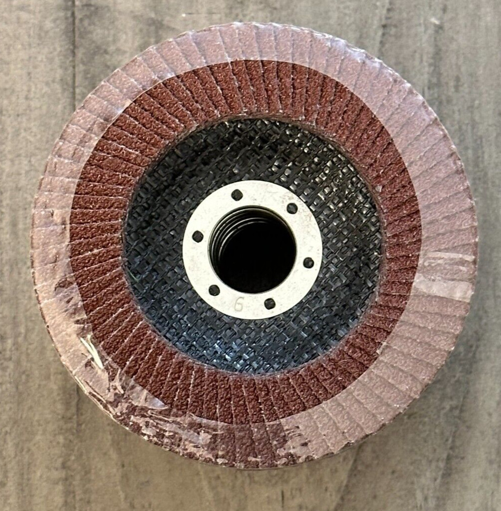 Aluminum Oxide Flap Disc T27 40 Grit Max RPM 13,300 4 1/2″ 7/8″ Arbor Set of 10