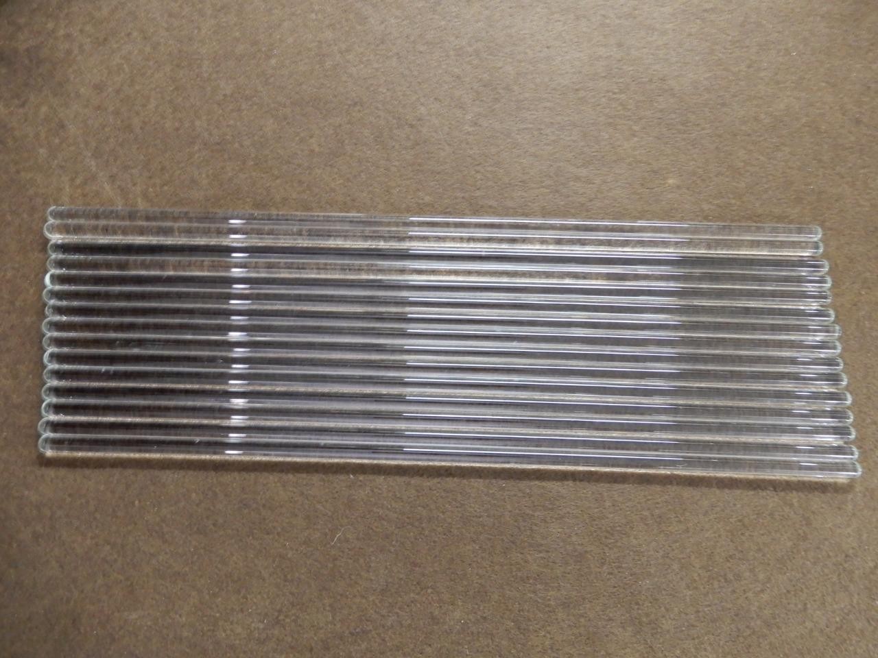 15 Pack 12″ Glass Stirring Rods Round ends for Science Education,Lab/Kitchen