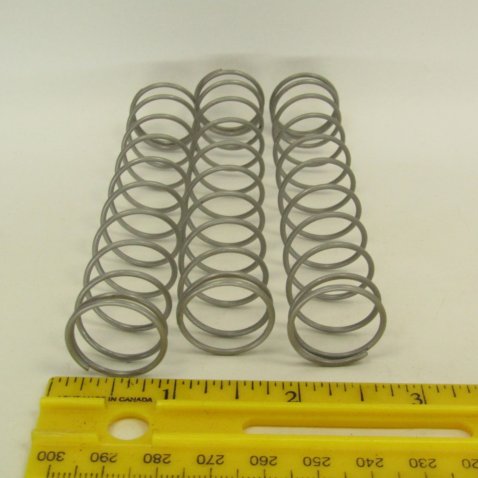 3pcs Steel Compression Springs 3/4″ OD x 4″ L; 9+ lb Spring Rate