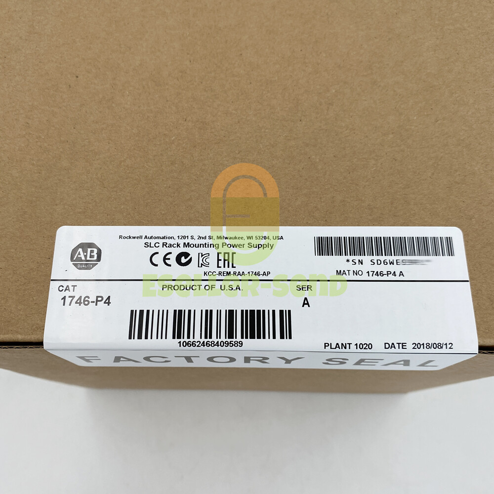 AB 1746-P4 Allen Bradley Ser A SLC 500 Power Supply Module New Factory Sealed US