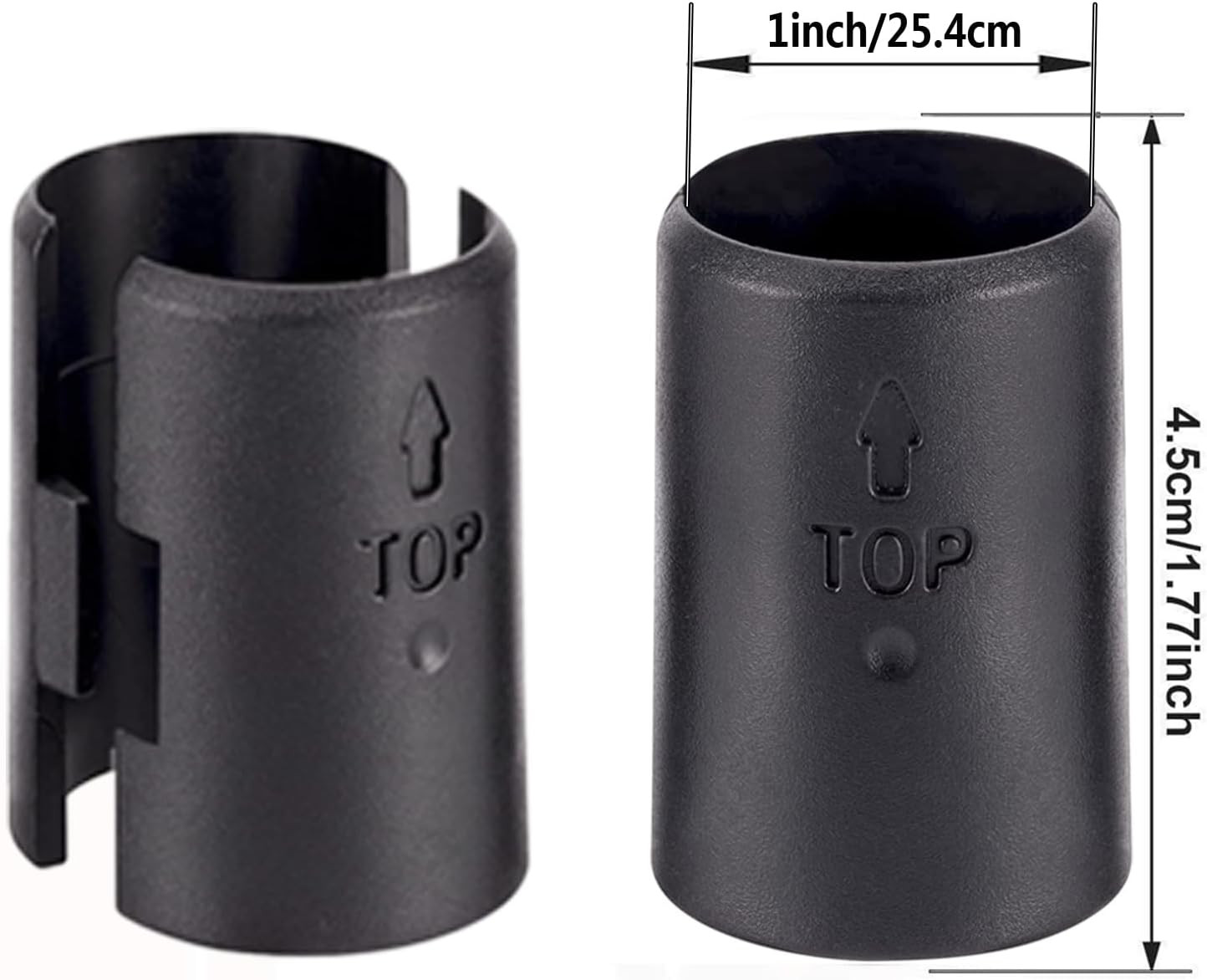 54 Pack Wire Shelving Shelf Lock Clips, Black, ABS Plastic & Metal