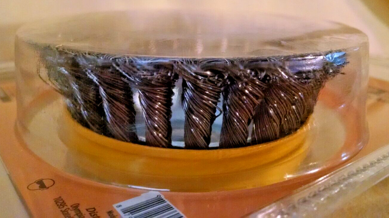 TWISTED WIRE CUP BRUSH 4 INCH NEW OLYMPIA TOOLS 400-509-0796 0.5 MM RPM 8500.