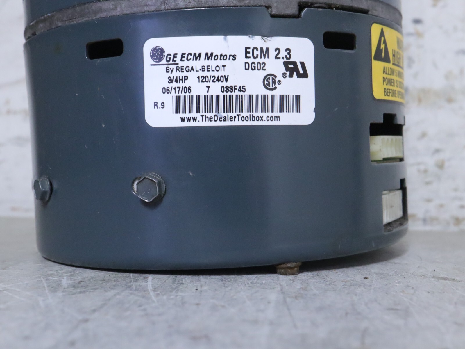GE ECM Programmable Motor 5SME39SL0773 3/4HP 120/240V ECM 2.3 B13400913GB