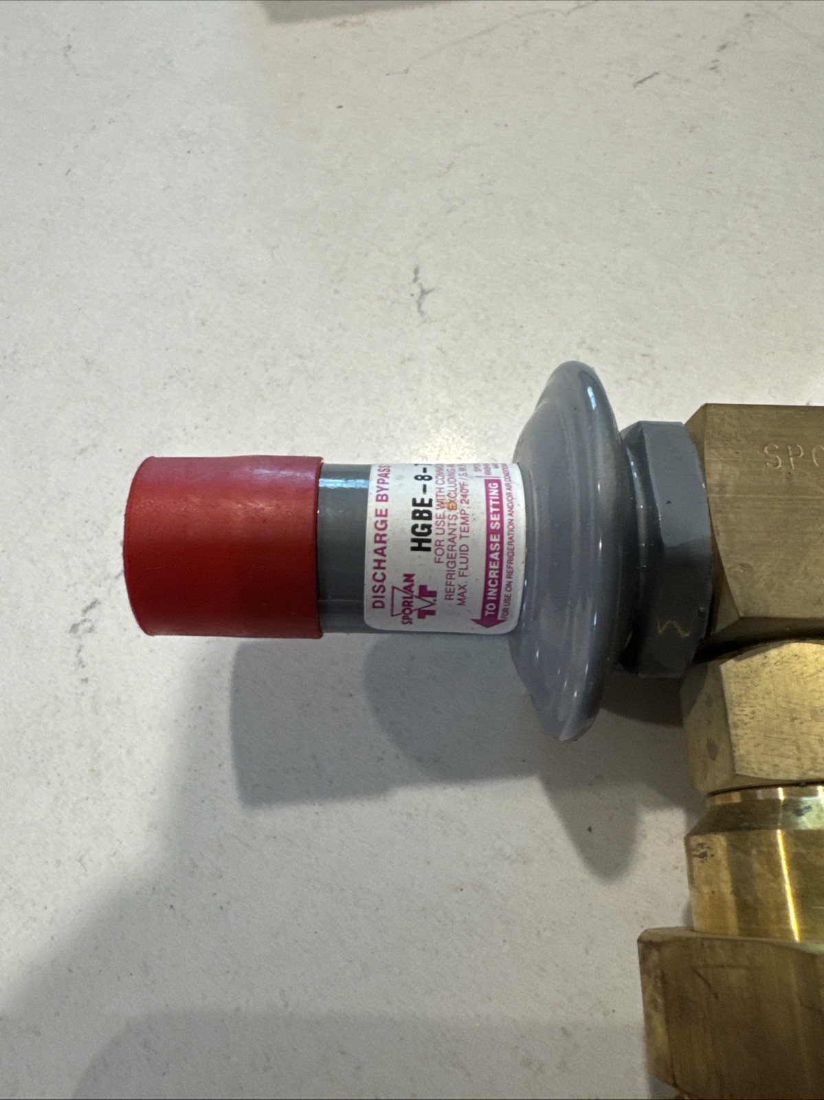New Sporlan 111011001 SHGBE-8-0/100 Gas Bypass Valve HGBE8 HGBE-8-75/150 7/8 ODF
