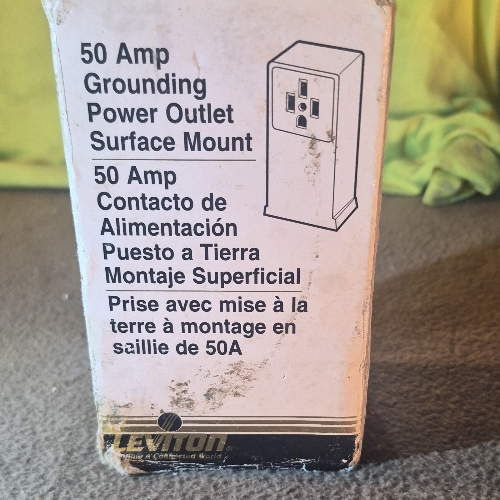 Leviton Surface Mount Receptacle 50 Amp. 125/250V 061-55050