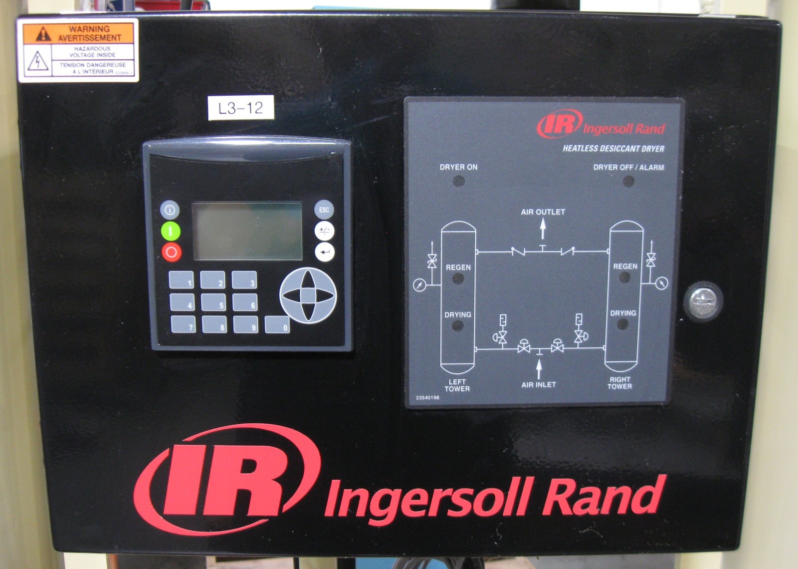 C200062 IR Ingersoll-Rand HLA1601HE0AA Heatless Desiccant Compressed Air Dryer