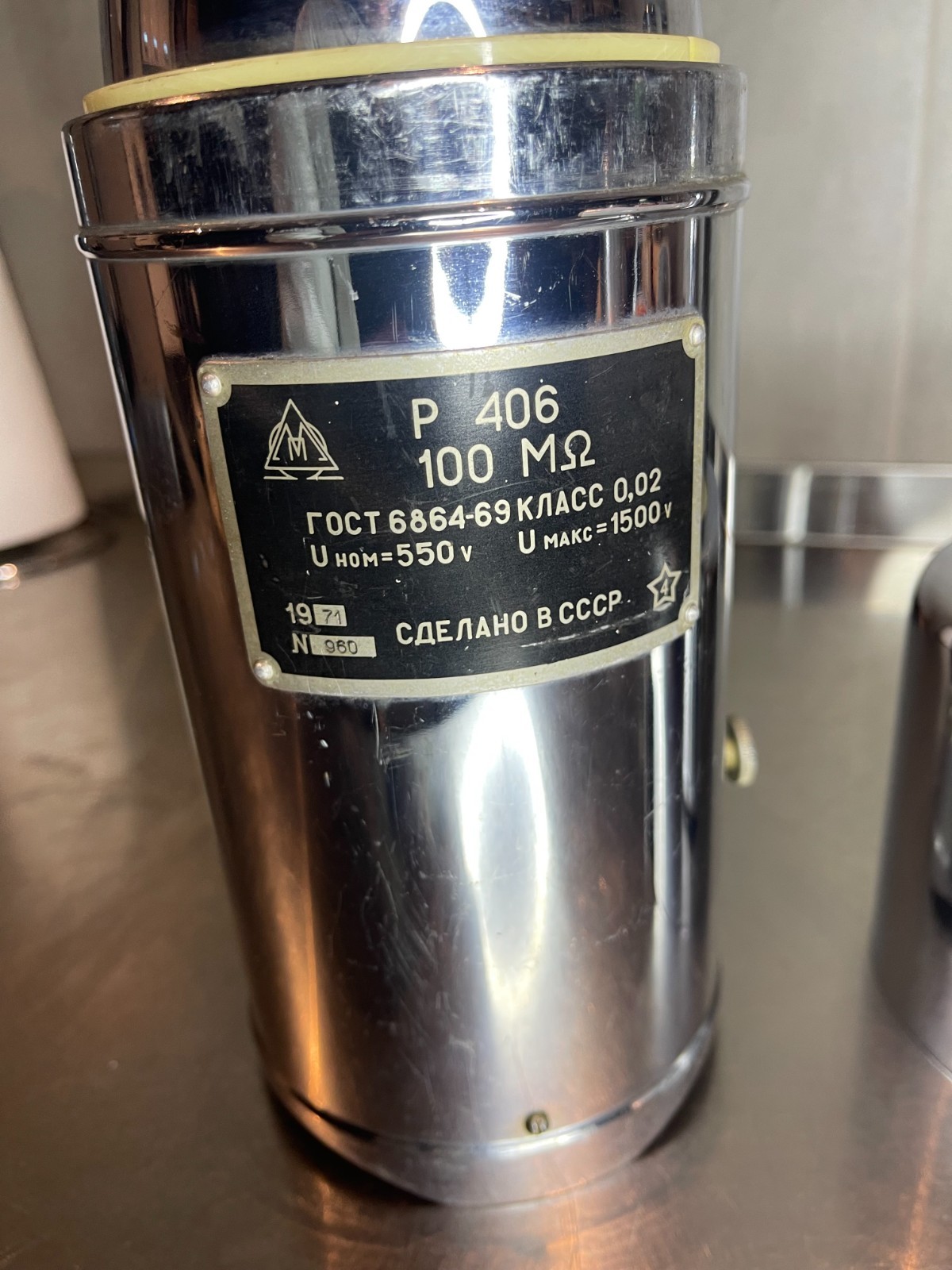 100 Mohm 100 MΩ Resistance Standard Resistor Calibrator Accuracy 0.02% Tested
