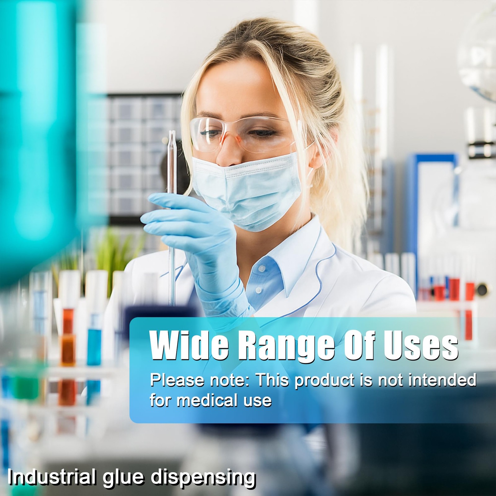 25G 0.5 Inch Needle, Disposable Dispensing Lab Supplies,100Pcs Individually S…