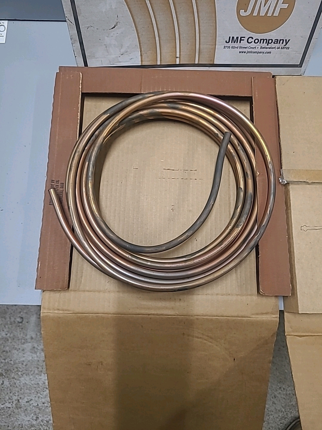 Lot Of 5 Vintage Rolls Of Tubing – Copper & Steel 1/2, 3/8, 5/16, 1/4