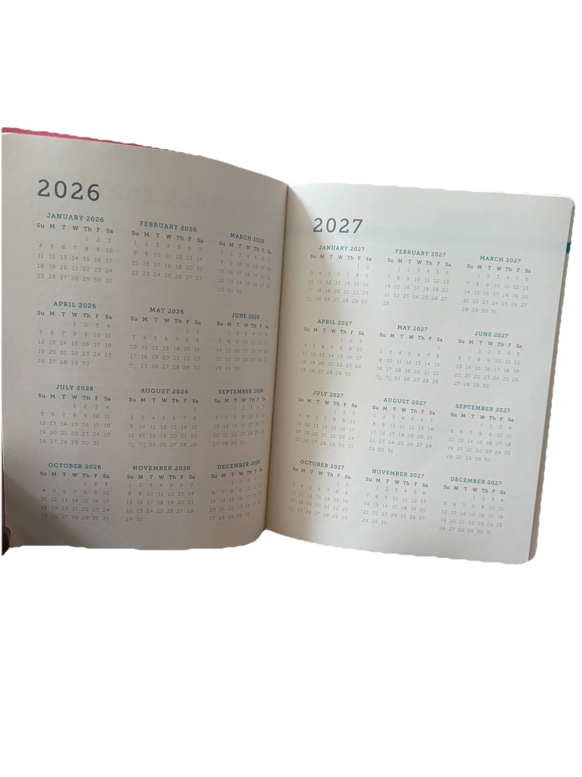 July 2026-Dec 2027 Planner 18 Mo. Planner Clementine Notebook Size Large Floral