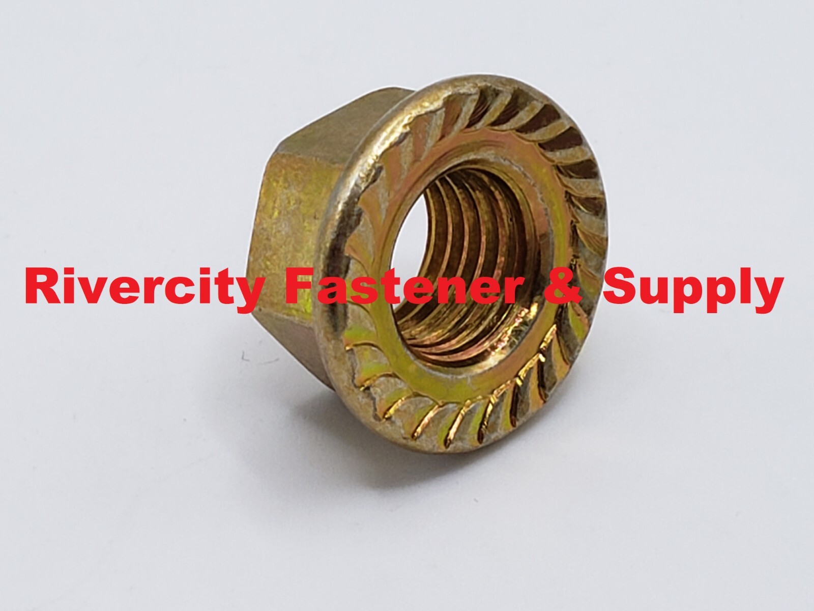 M12-1.25 JIS Flange Nuts Small Hex M12x1.25 Nut 12mm x 1.25 Serrated Flange 10.9