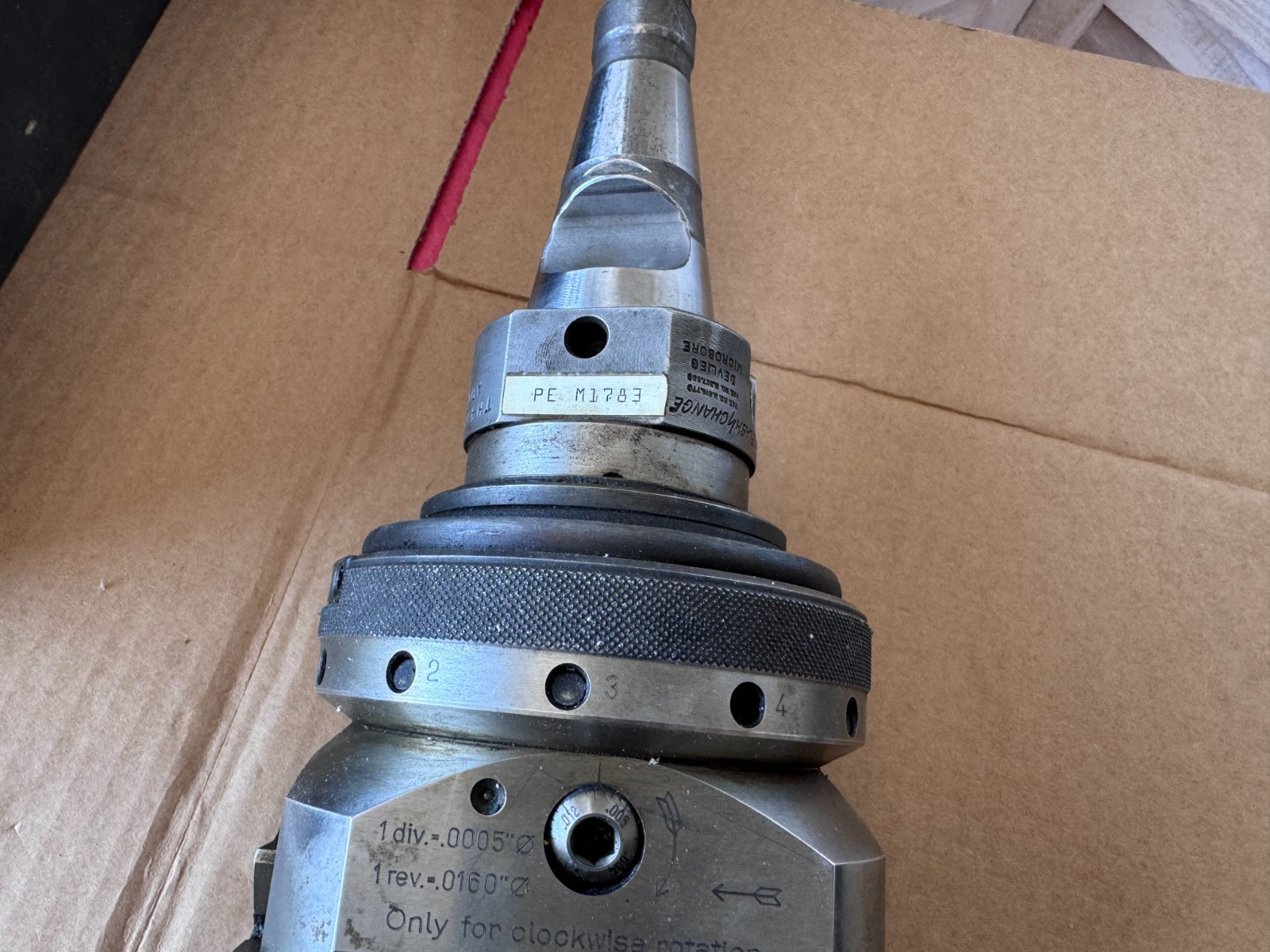 Wohlhaupter Universal Boring / Facing Head UPA4 / 23495 with Case & Accessories