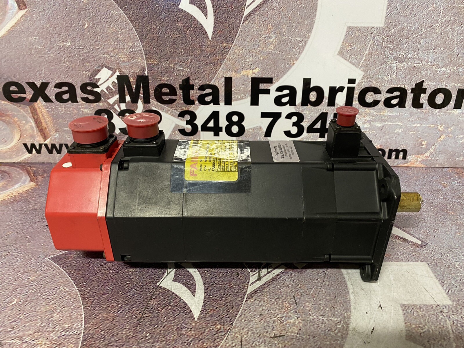 Fanuc AC Servo Motor 5S A06B-0314-B605/0008-R 3Ph, 5.90 Torque, 5.80Amp, 8 Poles
